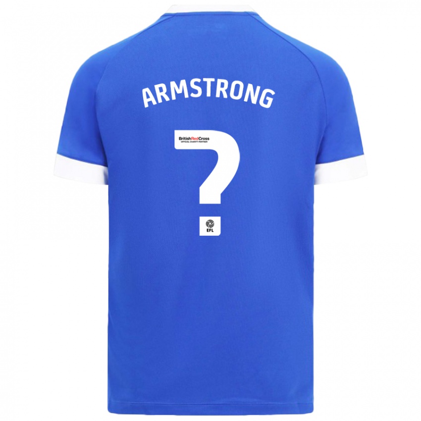 Bambino Maglia Luke Armstrong #0 Azzurro Kit Gara Home 2024/25 Maglietta