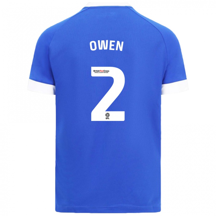 Bambino Maglia Lisa Owen #2 Azzurro Kit Gara Home 2024/25 Maglietta