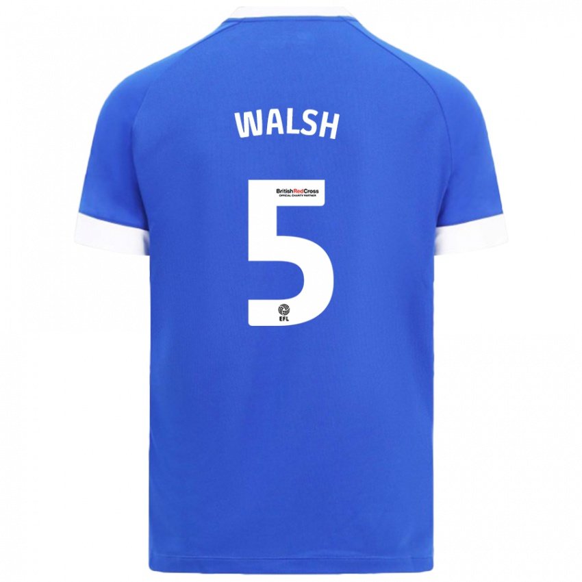 Bambino Maglia Siobhan Walsh #5 Azzurro Kit Gara Home 2024/25 Maglietta