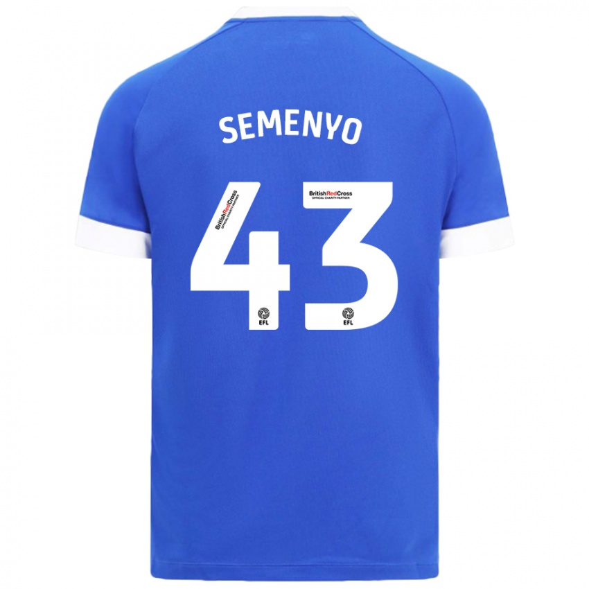 Bambino Maglia Jai Semenyo #43 Azzurro Kit Gara Home 2024/25 Maglietta