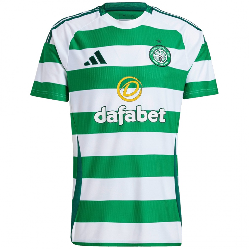 Bambino Maglia Magnus Mackenzie #46 Verde Bianco Kit Gara Home 2024/25 Maglietta