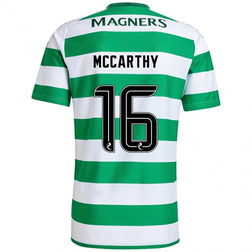 Bambino Maglia James Mccarthy #16 Verde Bianco Kit Gara Home 2024/25 Maglietta