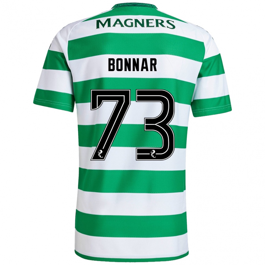 Bambino Maglia Jude Bonnar #73 Verde Bianco Kit Gara Home 2024/25 Maglietta