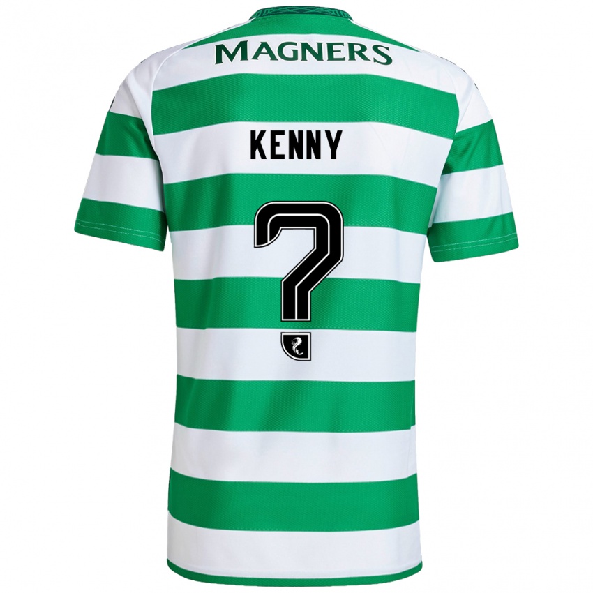 Bambino Maglia Johnny Kenny #0 Verde Bianco Kit Gara Home 2024/25 Maglietta