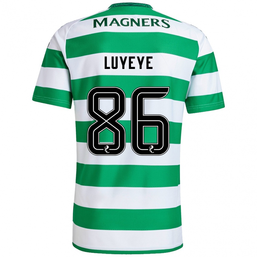 Bambino Maglia Benny-Jackson Luyeye #86 Verde Bianco Kit Gara Home 2024/25 Maglietta