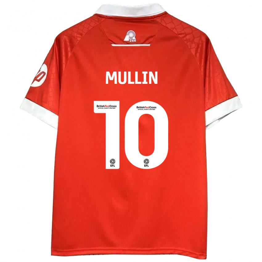 Bambino Maglia Paul Mullin #10 Rosso Bianco Kit Gara Home 2024/25 Maglietta