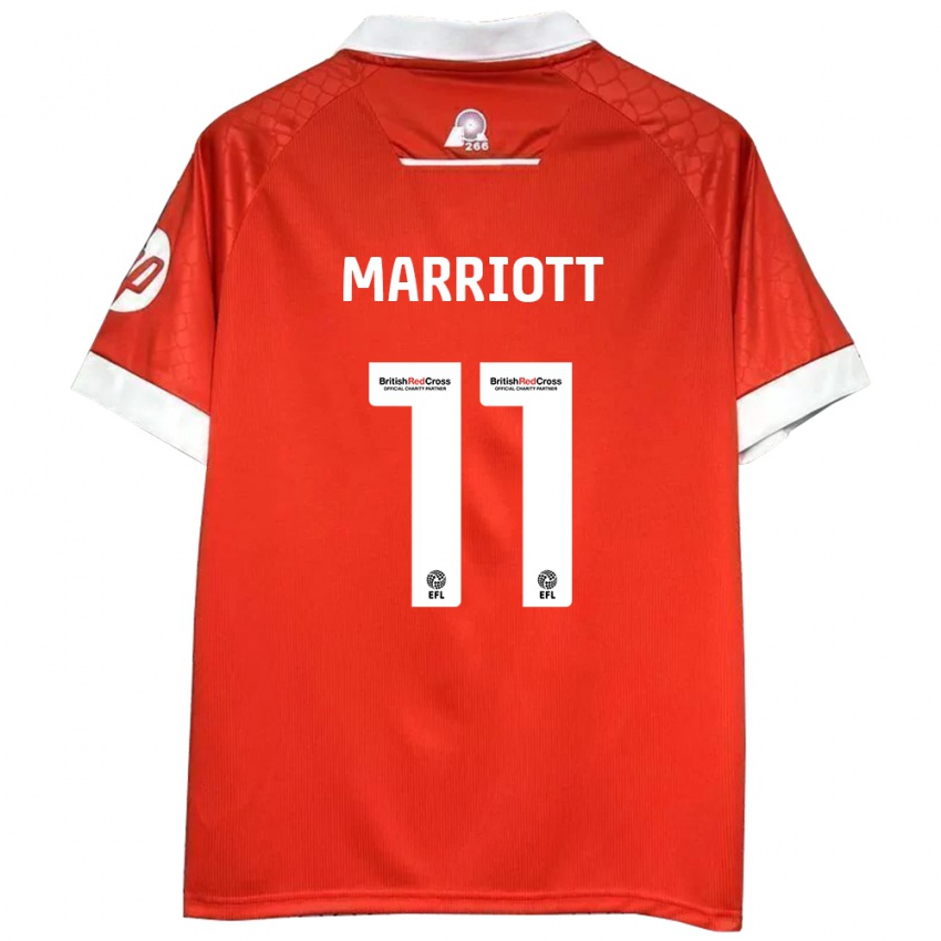 Bambino Maglia Jack Marriott #11 Rosso Bianco Kit Gara Home 2024/25 Maglietta