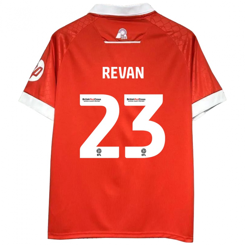 Bambino Maglia Sebastian Revan #23 Rosso Bianco Kit Gara Home 2024/25 Maglietta