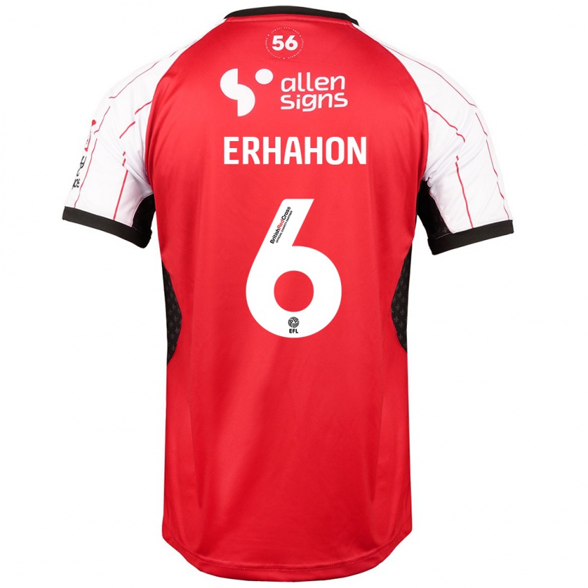 Bambino Maglia Ethan Erhahon #6 Bianco Kit Gara Home 2024/25 Maglietta