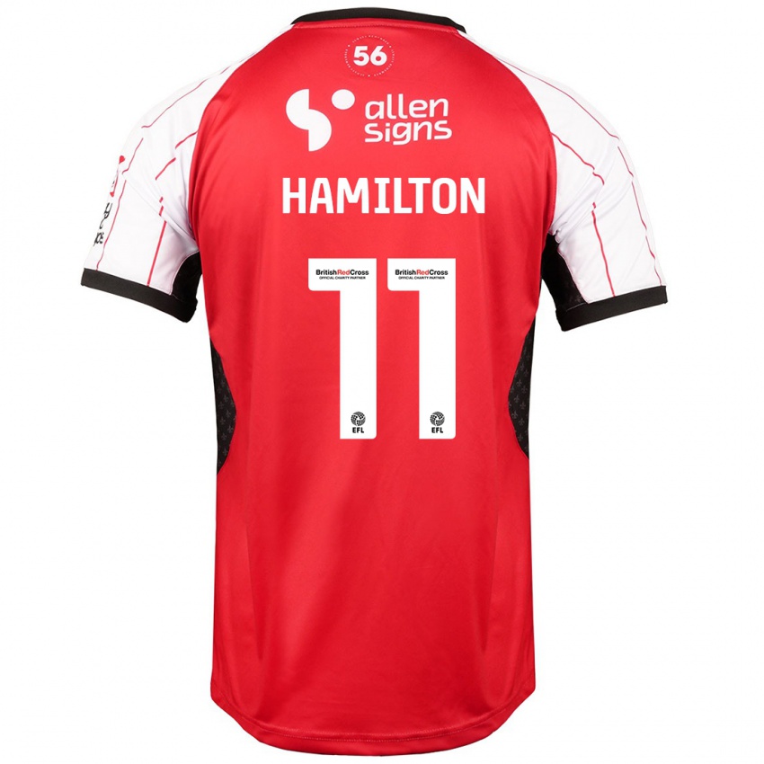 Bambino Maglia Ethan Hamilton #11 Bianco Kit Gara Home 2024/25 Maglietta