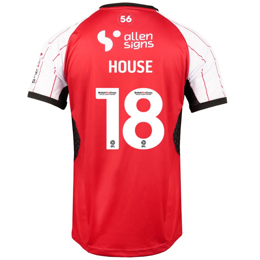 Bambino Maglia Ben House #18 Bianco Kit Gara Home 2024/25 Maglietta