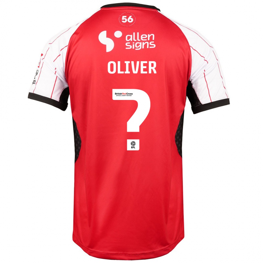 Bambino Maglia Denny Oliver #0 Bianco Kit Gara Home 2024/25 Maglietta