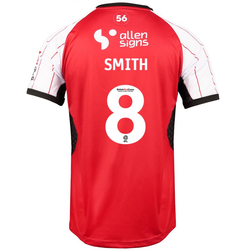 Bambino Maglia Alistair Smith #8 Bianco Kit Gara Home 2024/25 Maglietta