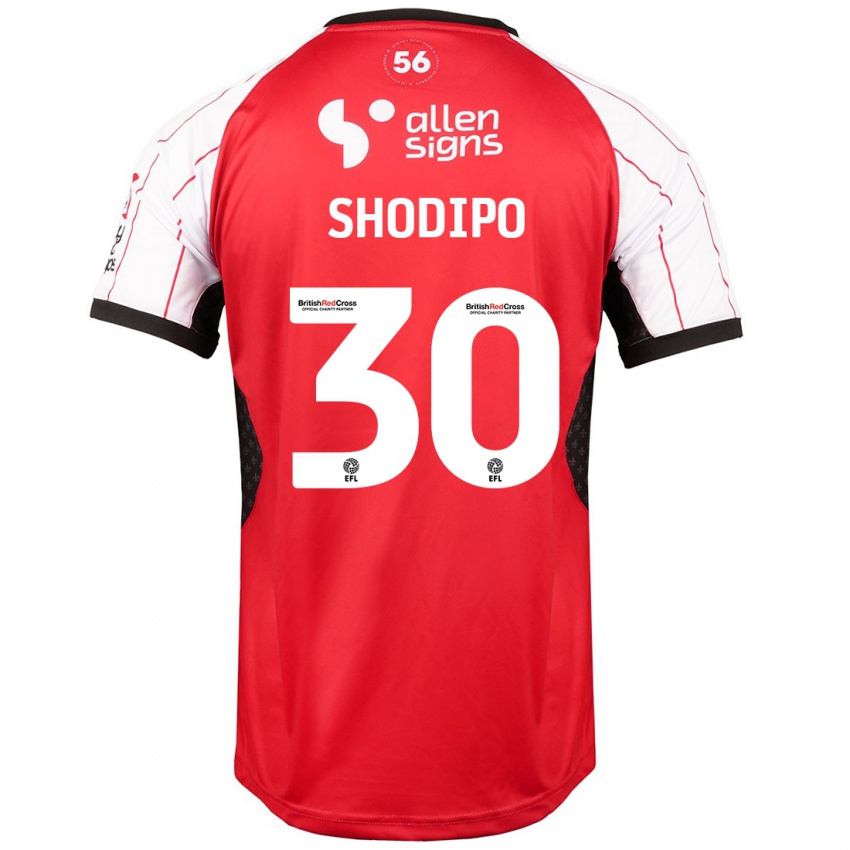 Bambino Maglia Olamide Shodipo #30 Bianco Kit Gara Home 2024/25 Maglietta