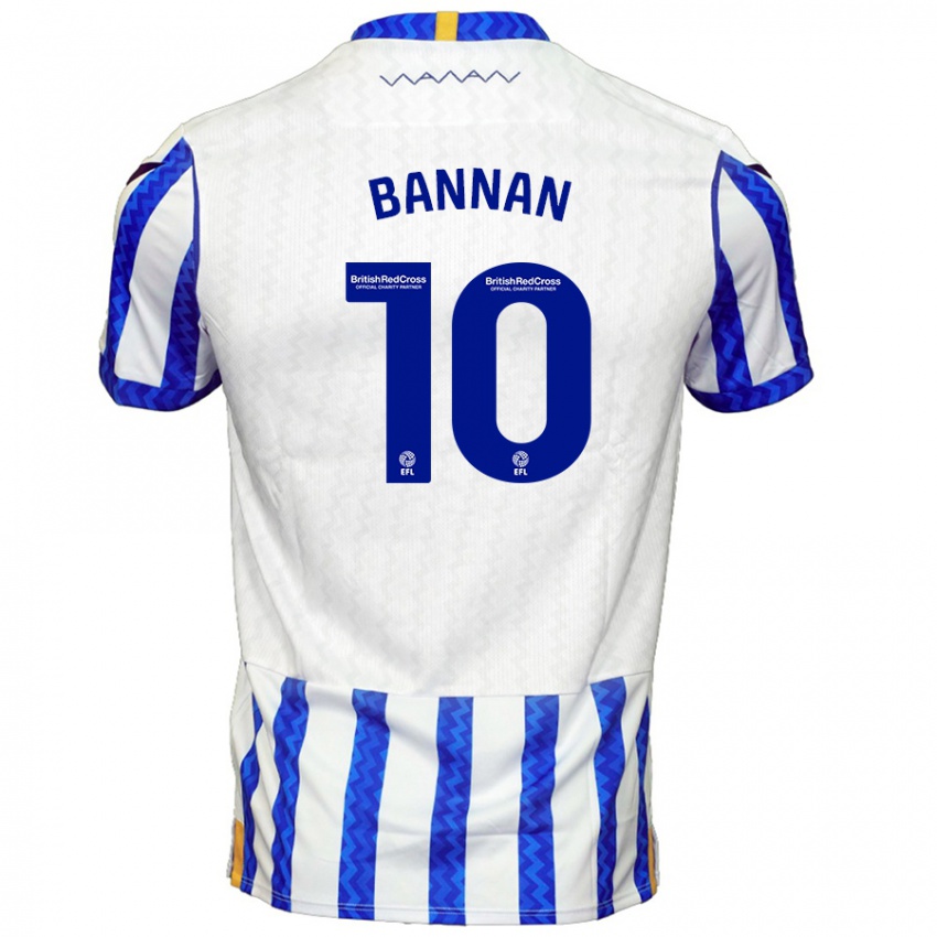 Bambino Maglia Barry Bannan #10 Blu Bianco Kit Gara Home 2024/25 Maglietta