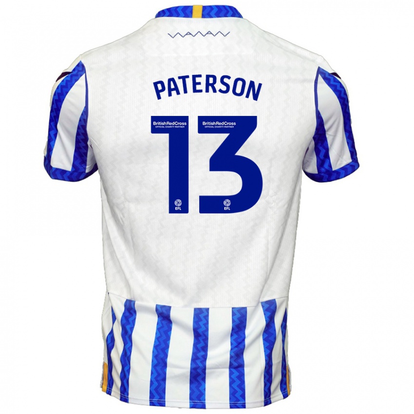 Bambino Maglia Callum Paterson #13 Blu Bianco Kit Gara Home 2024/25 Maglietta