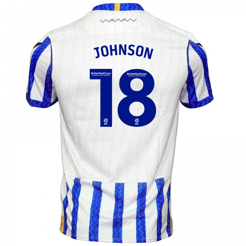 Bambino Maglia Marvin Johnson #18 Blu Bianco Kit Gara Home 2024/25 Maglietta