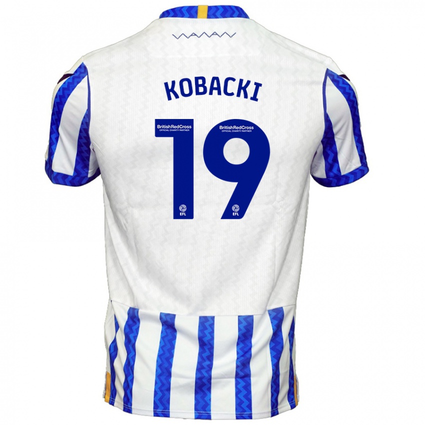 Bambino Maglia Olaf Kobacki #19 Blu Bianco Kit Gara Home 2024/25 Maglietta