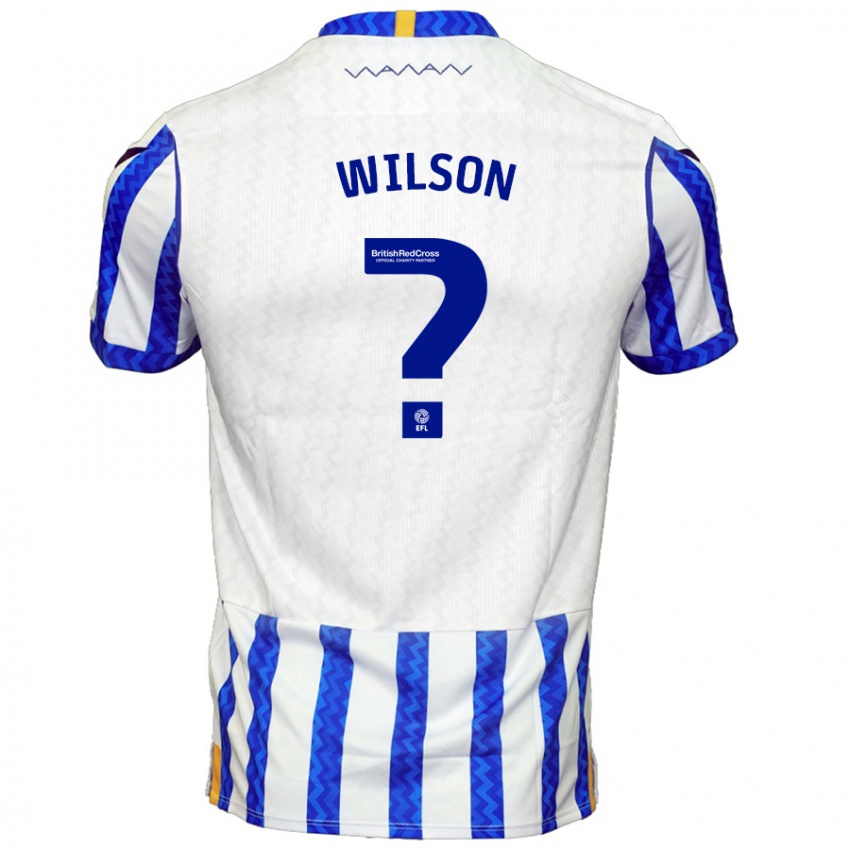 Bambino Maglia Ryan Wilson #0 Blu Bianco Kit Gara Home 2024/25 Maglietta