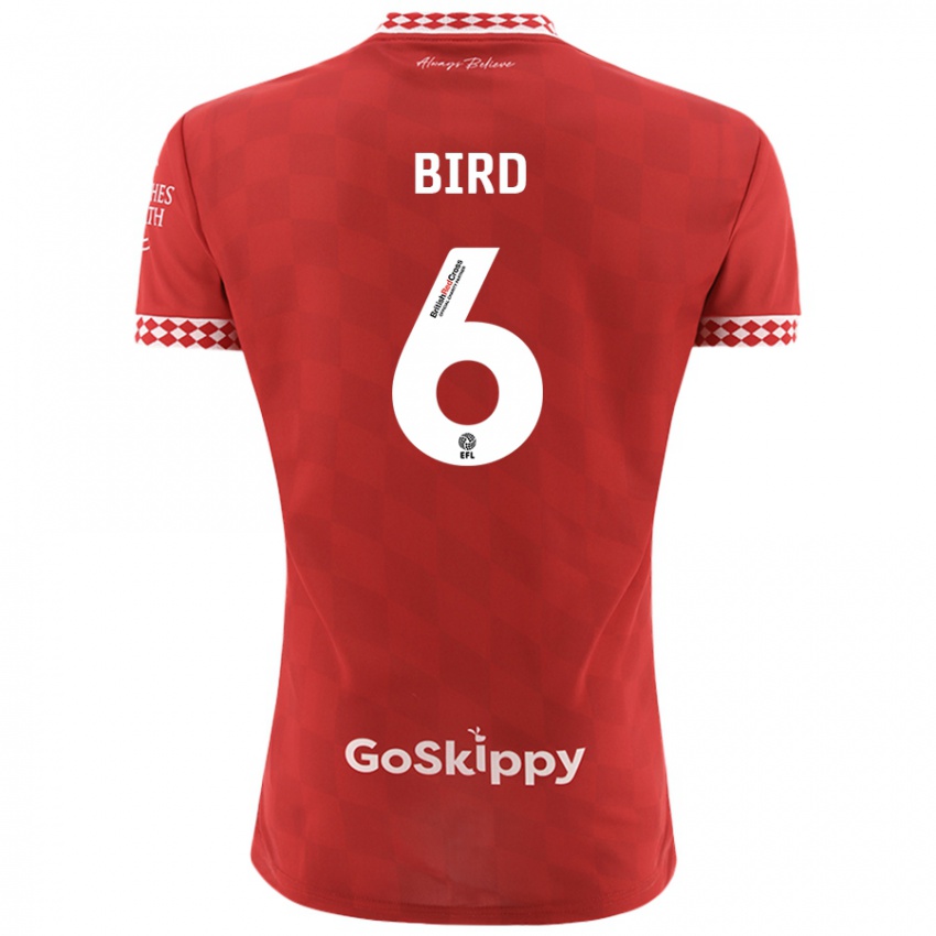 Bambino Maglia Max Bird #6 Rosso Kit Gara Home 2024/25 Maglietta