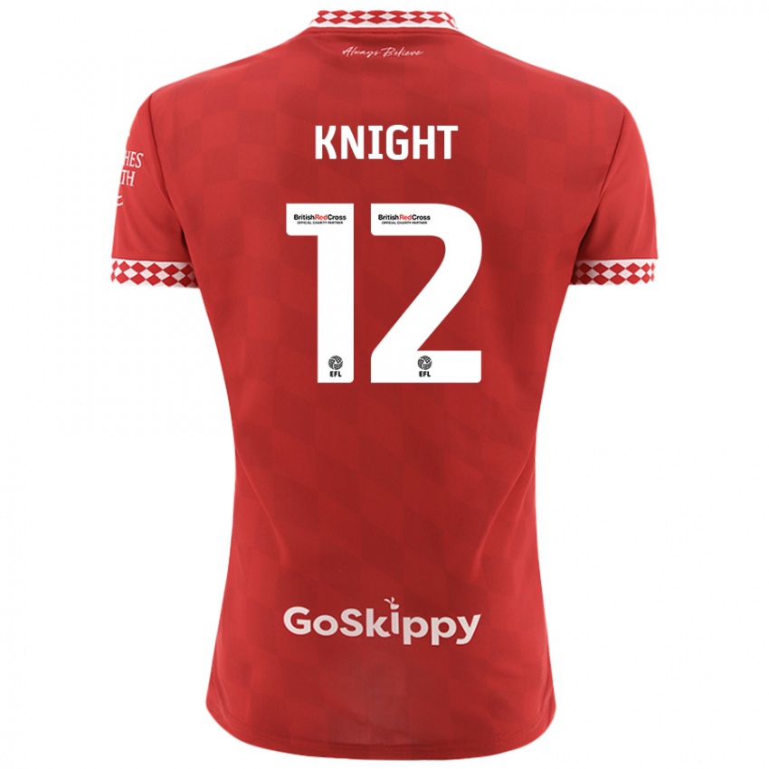 Bambino Maglia Jason Knight #12 Rosso Kit Gara Home 2024/25 Maglietta