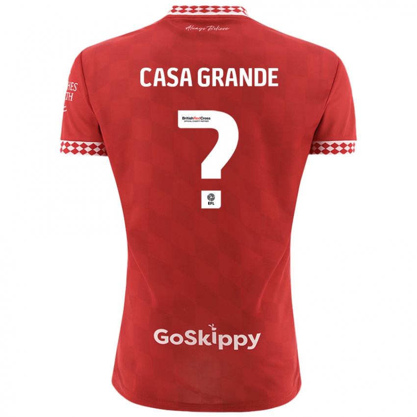 Bambino Maglia Josey Casa-Grande #0 Rosso Kit Gara Home 2024/25 Maglietta