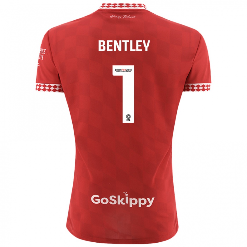 Bambino Maglia Fran Bentley #1 Rosso Kit Gara Home 2024/25 Maglietta