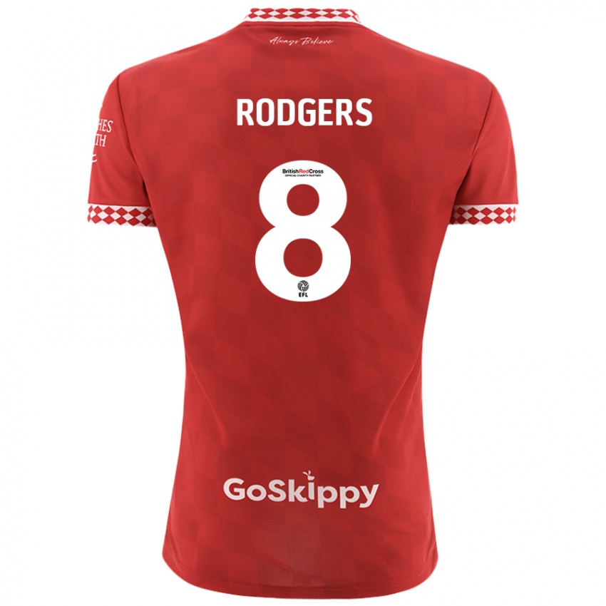 Bambino Maglia Amy Rodgers #8 Rosso Kit Gara Home 2024/25 Maglietta