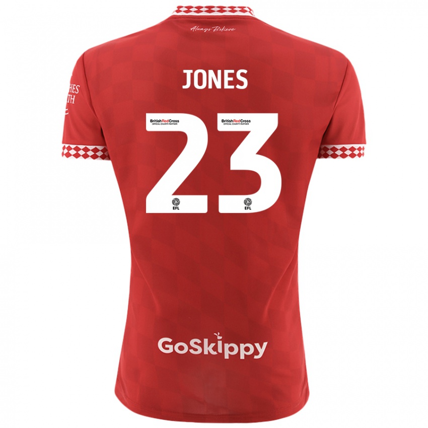 Bambino Maglia Carrie Jones #23 Rosso Kit Gara Home 2024/25 Maglietta