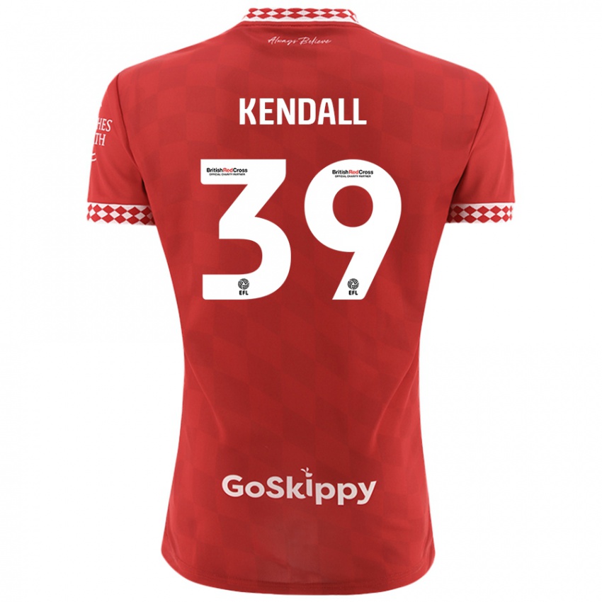 Bambino Maglia Maya Kendall #39 Rosso Kit Gara Home 2024/25 Maglietta