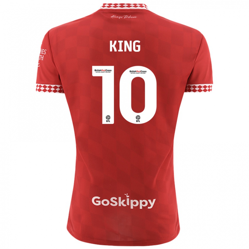 Bambino Maglia Andy King #10 Rosso Kit Gara Home 2024/25 Maglietta