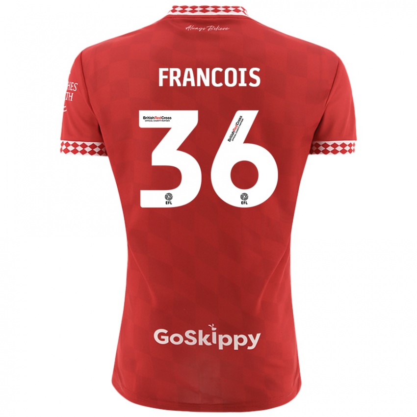 Bambino Maglia Marlee Francois #36 Rosso Kit Gara Home 2024/25 Maglietta