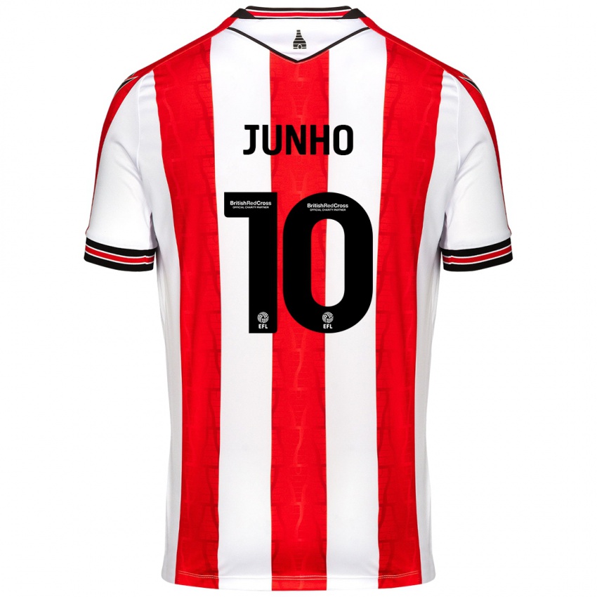 Bambino Maglia Joon-Ho Bae #10 Rosso Bianco Kit Gara Home 2024/25 Maglietta