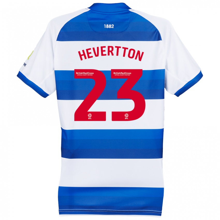 Bambino Maglia Hevertton #23 Bianco Blu Kit Gara Home 2024/25 Maglietta