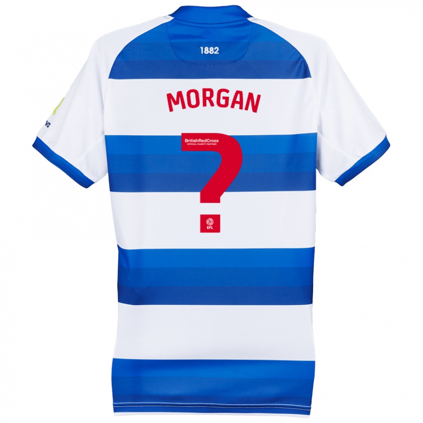 Bambino Maglia Kieran Morgan #0 Bianco Blu Kit Gara Home 2024/25 Maglietta