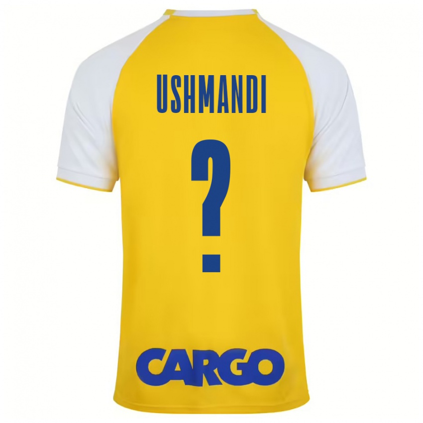 Bambino Maglia Anar Ushmandi #0 Giallo Bianco Kit Gara Home 2024/25 Maglietta