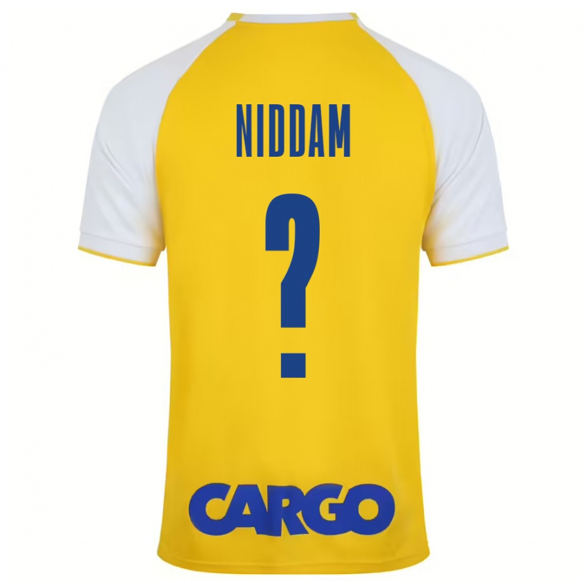 Bambino Maglia Nadav Niddam #0 Giallo Bianco Kit Gara Home 2024/25 Maglietta