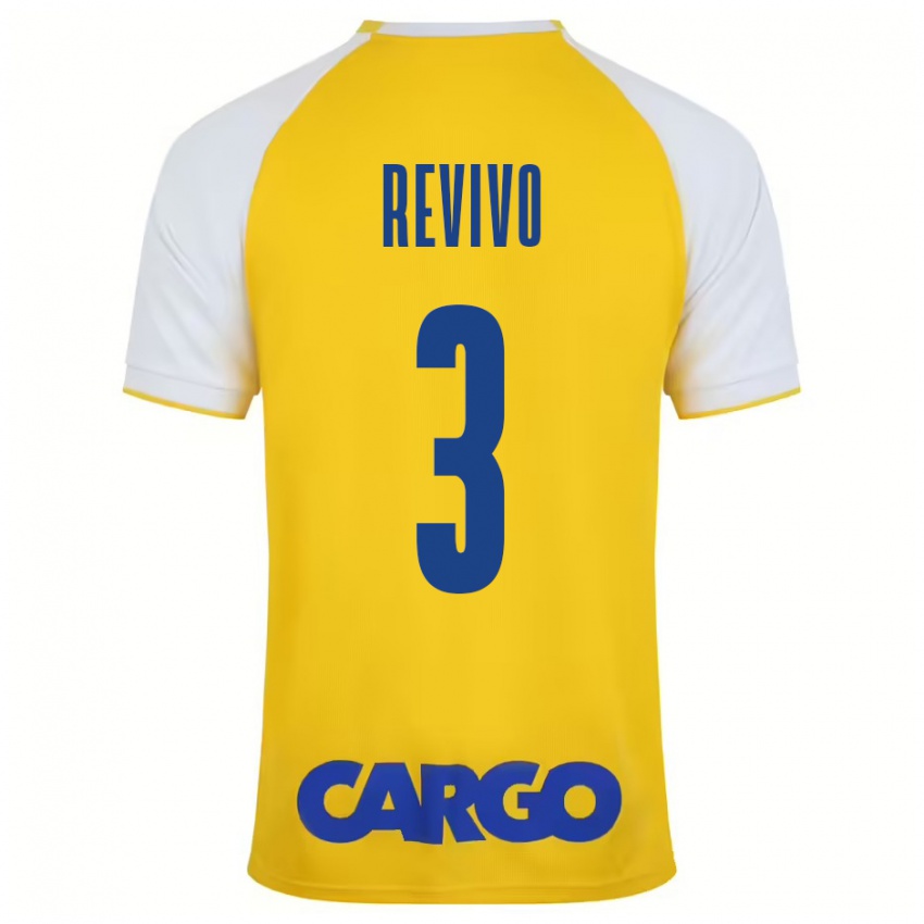 Bambino Maglia Roy Revivo #3 Giallo Bianco Kit Gara Home 2024/25 Maglietta