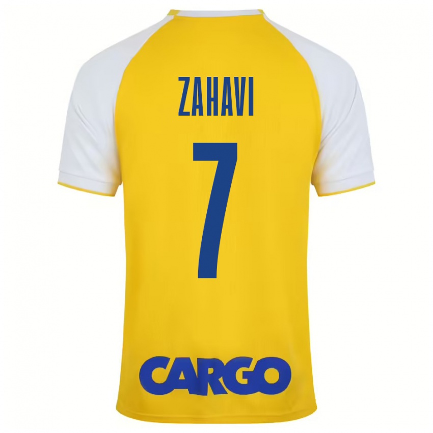 Bambino Maglia Eran Zahavi #7 Giallo Bianco Kit Gara Home 2024/25 Maglietta