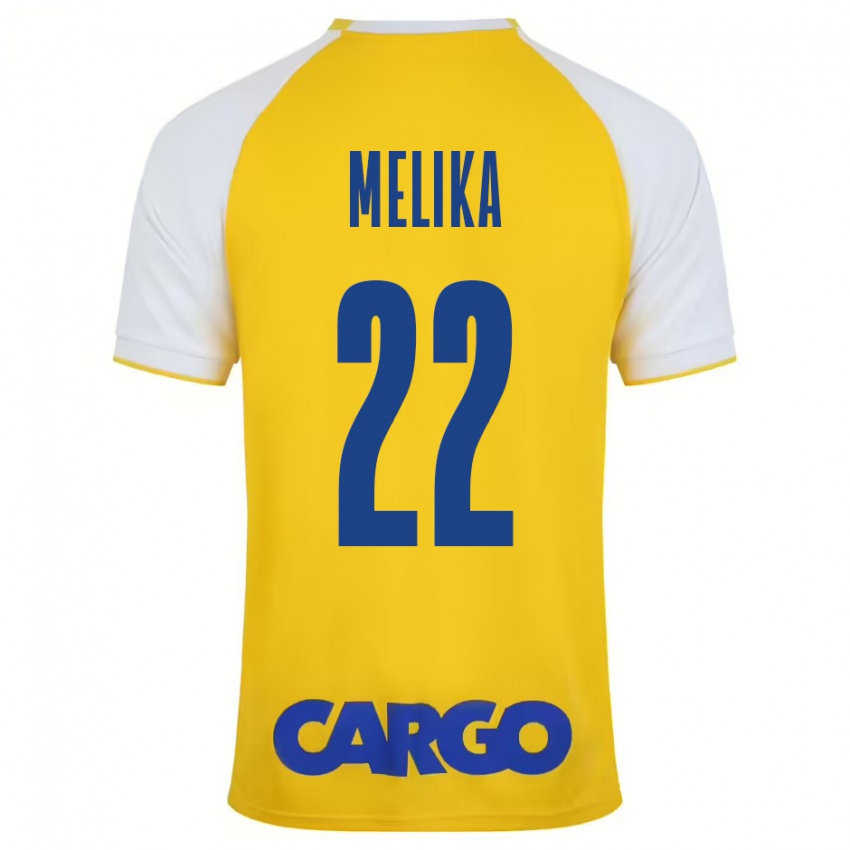 Bambino Maglia Ofek Melika #22 Giallo Bianco Kit Gara Home 2024/25 Maglietta