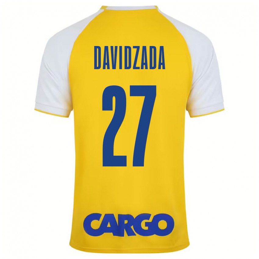 Bambino Maglia Ofir Davidzada #27 Giallo Bianco Kit Gara Home 2024/25 Maglietta