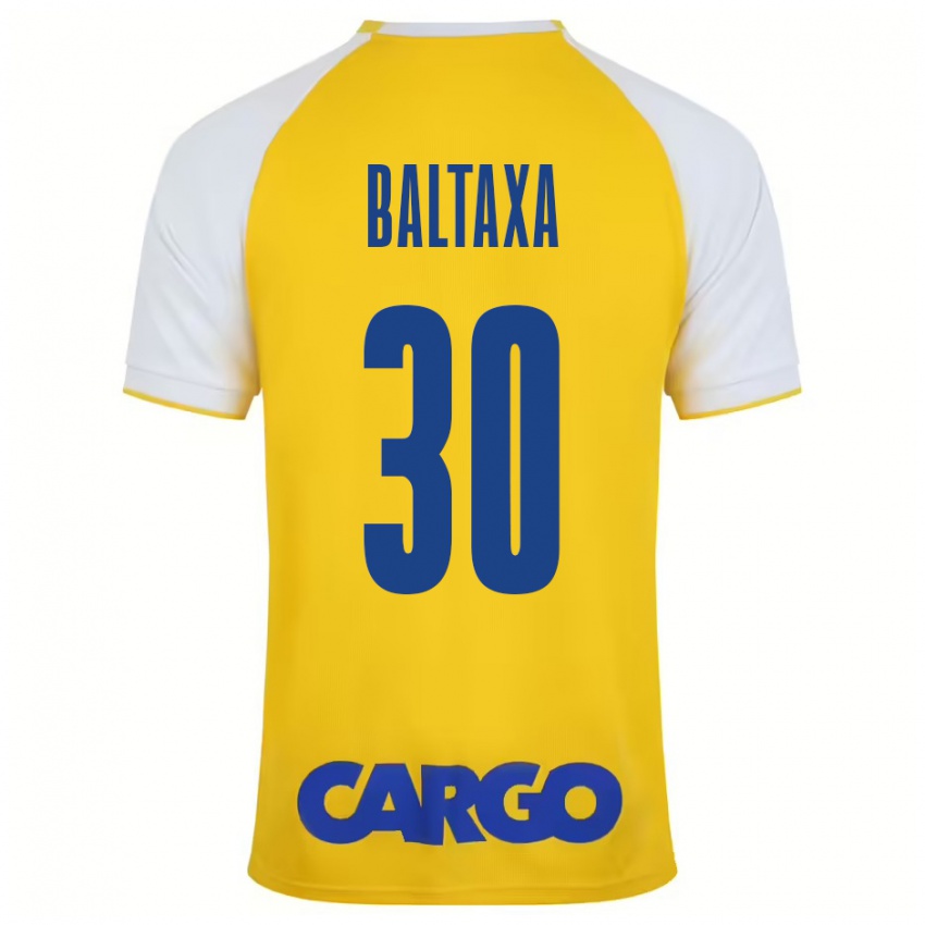 Bambino Maglia Matan Baltaxa #30 Giallo Bianco Kit Gara Home 2024/25 Maglietta