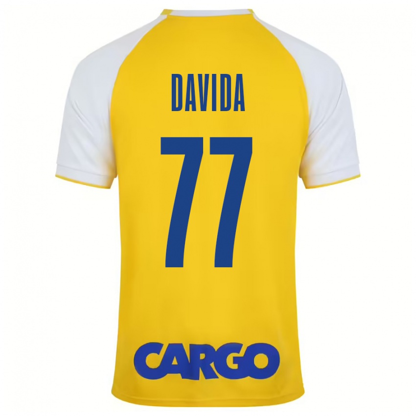 Bambino Maglia Osher Davida #77 Giallo Bianco Kit Gara Home 2024/25 Maglietta