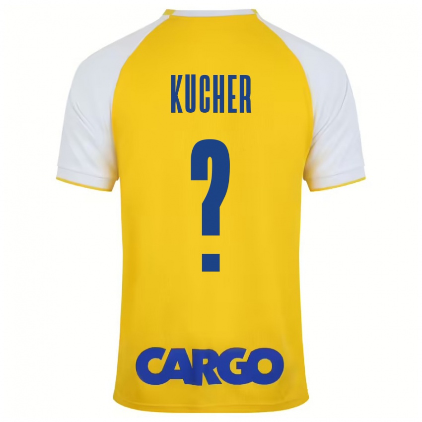 Bambino Maglia Yahonatan Kucher #0 Giallo Bianco Kit Gara Home 2024/25 Maglietta