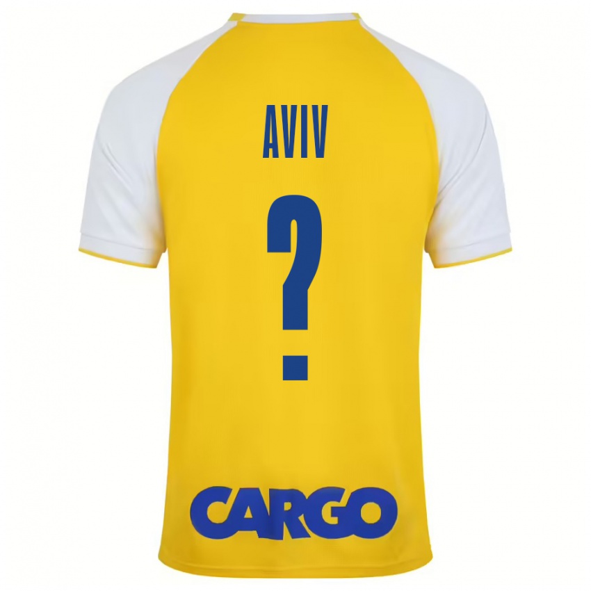 Bambino Maglia Yoyo Aviv #0 Giallo Bianco Kit Gara Home 2024/25 Maglietta