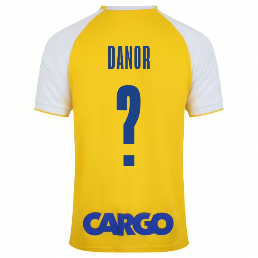 Bambino Maglia Yaheli Danor #0 Giallo Bianco Kit Gara Home 2024/25 Maglietta