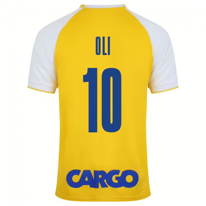 Bambino Maglia Ido Oli #10 Giallo Bianco Kit Gara Home 2024/25 Maglietta