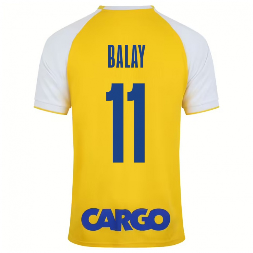 Bambino Maglia Yehuda Balay #11 Giallo Bianco Kit Gara Home 2024/25 Maglietta