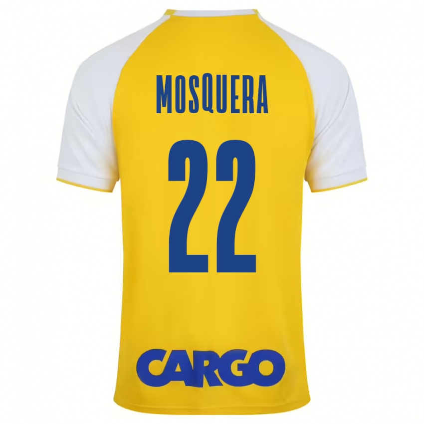 Bambino Maglia Orlando Mosquera #22 Giallo Bianco Kit Gara Home 2024/25 Maglietta