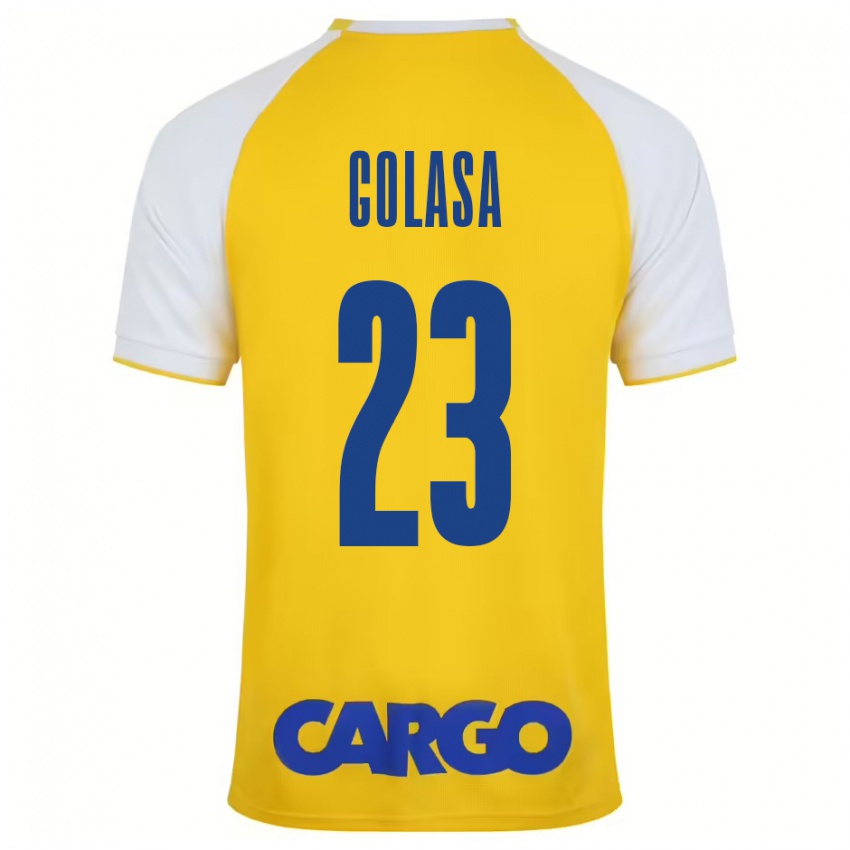 Bambino Maglia Eyal Golasa #23 Giallo Bianco Kit Gara Home 2024/25 Maglietta